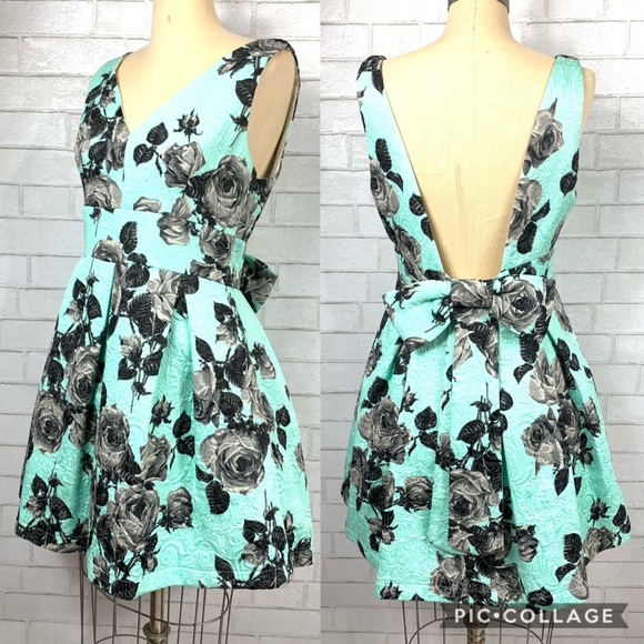 topshop mint green dress